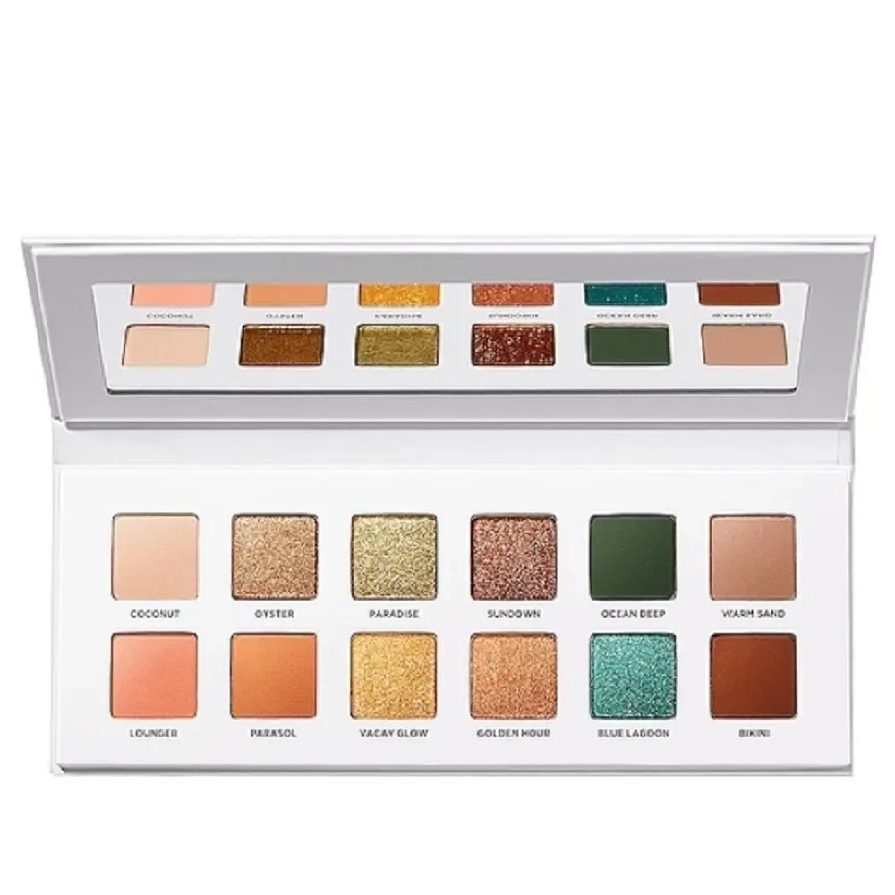 $19 🌙 Iconic London‎ Beachside Babe 12 Shade Eyeshadow Palette NEW FULL SZ